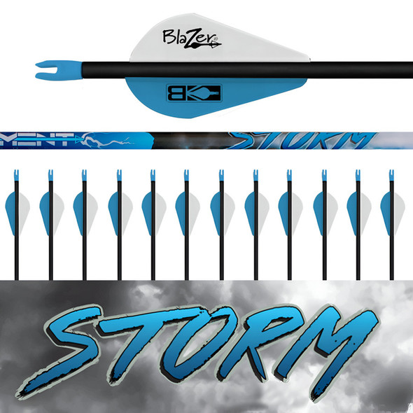 Storm Arrows  12 Pk. - Fletched (.003 straightness) 400 Spine