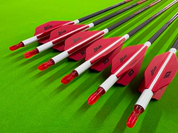 Faultline 300 Spine 4 Fletch White Wrap 6 Pack