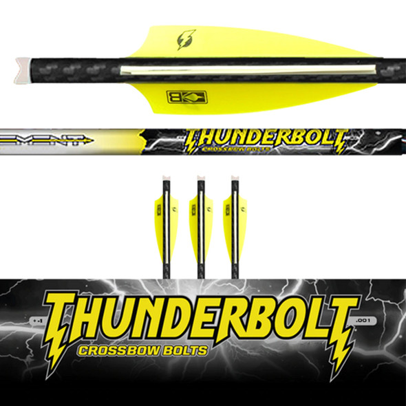 ALPHA NOCK - Thunderbolt Crossbow Bolts 3 Pk. Fletched .001