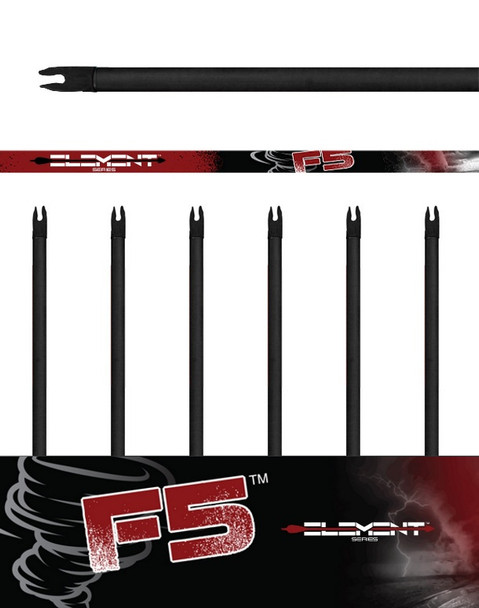 F5  Arrows  6 Pk. - Bare Shaft (.001 straightness)