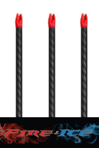 Fire & Ice 3 Arrow Test Pack - Bare Shafts (NO COMPONENTS)