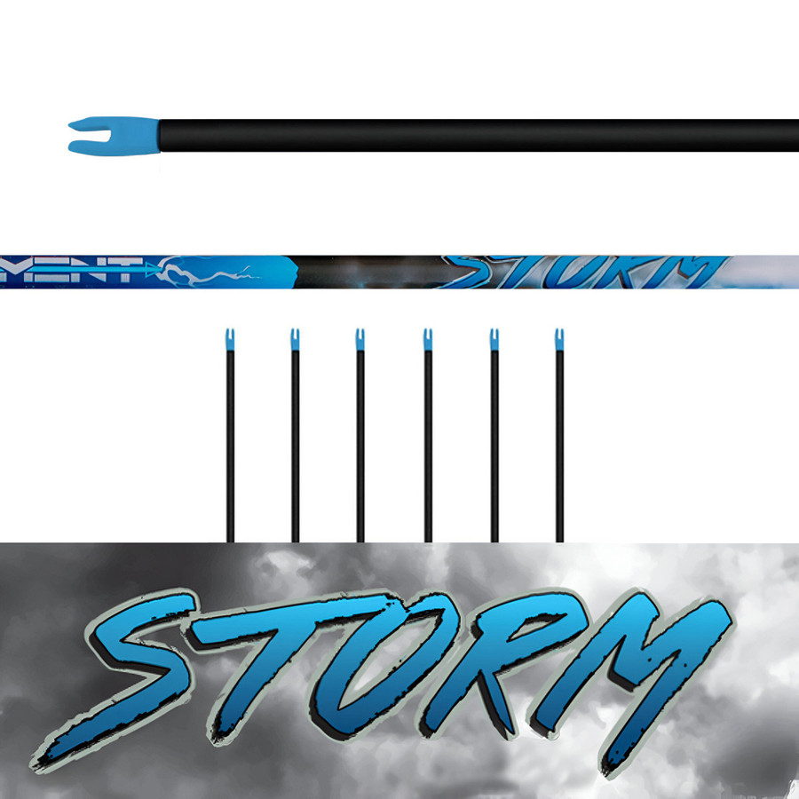 Storm Arrows - 6Pk. - Bare Shafts  (.001 Straightness)