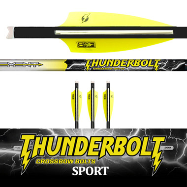 Thunderbolt Sport Crossbow Bolts 3 Pk. fletched (.003 straightness