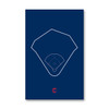 Progressive Field Outline - Cleveland Indians Art Poster