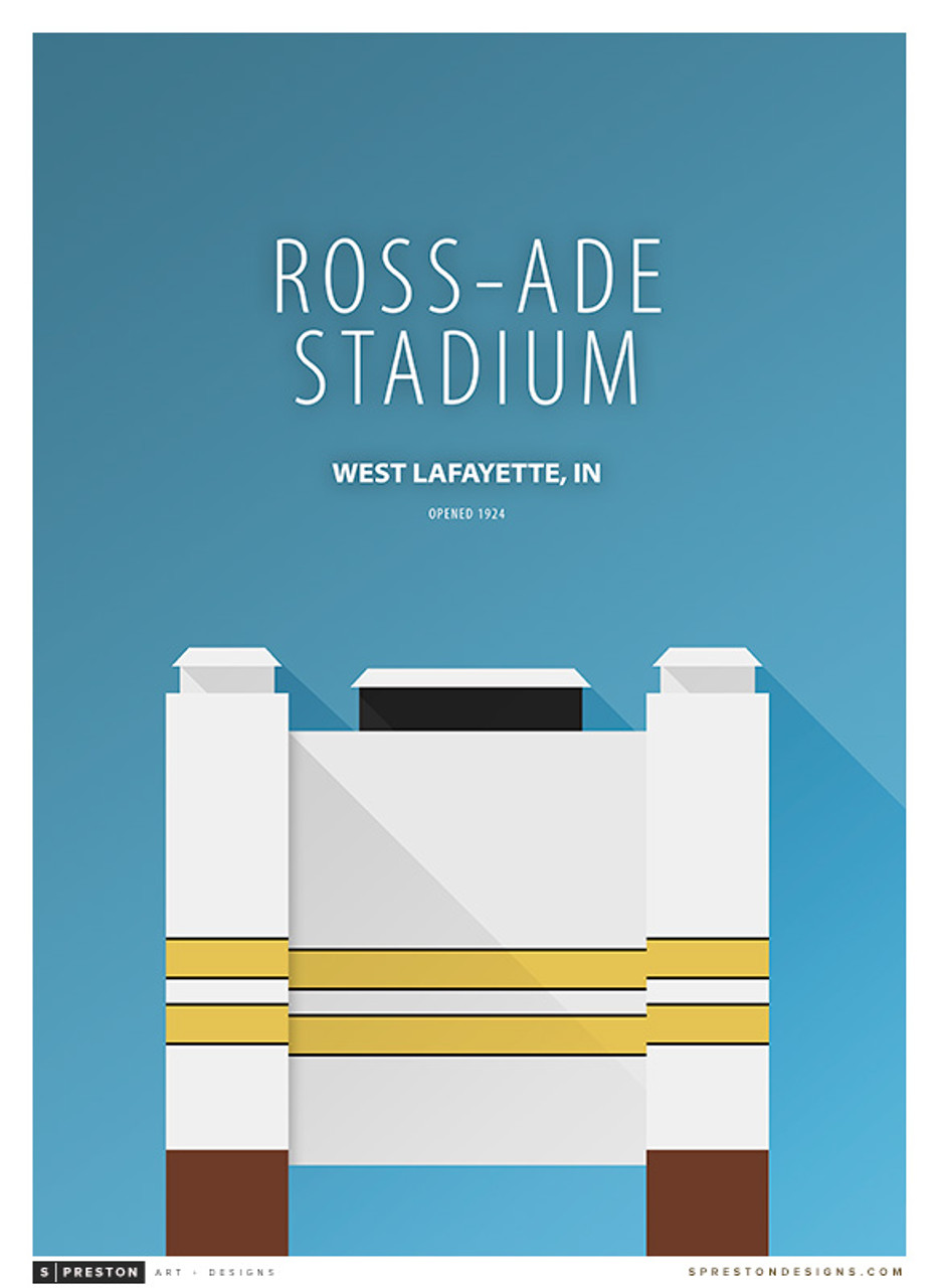 Purdue Boilermakers - Ross Ade Stadium Simple Print