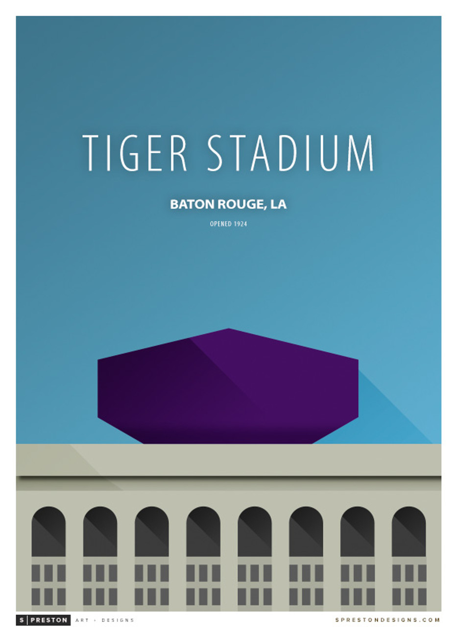 LSU Tigers - Tiger Stadium Simple Print