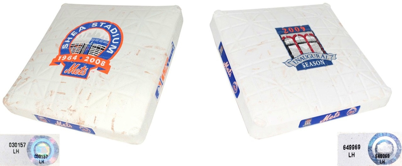 Set of Game Used Bases from Shea Stadium & Citi Field