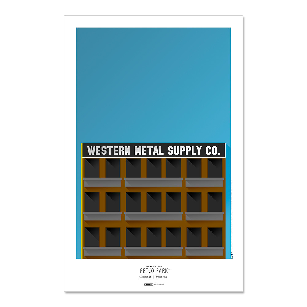 San Diego Padres Petco Park Art Poster The Stadium Shoppe