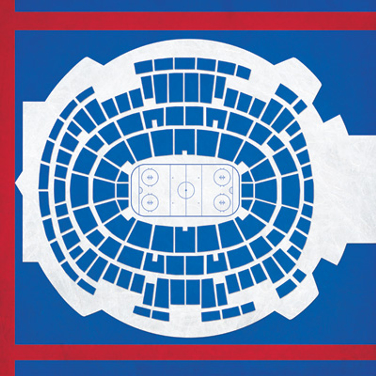 New York Rangers - Madison Square Garden City Print