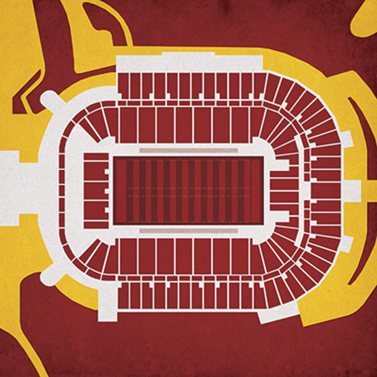 Arizona State Sun Devils - Sun Devil Stadium City Print