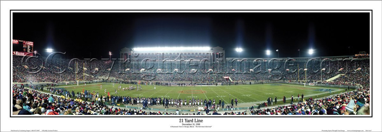 "21 Yard Line" old Soldier Field Panoramic Poster