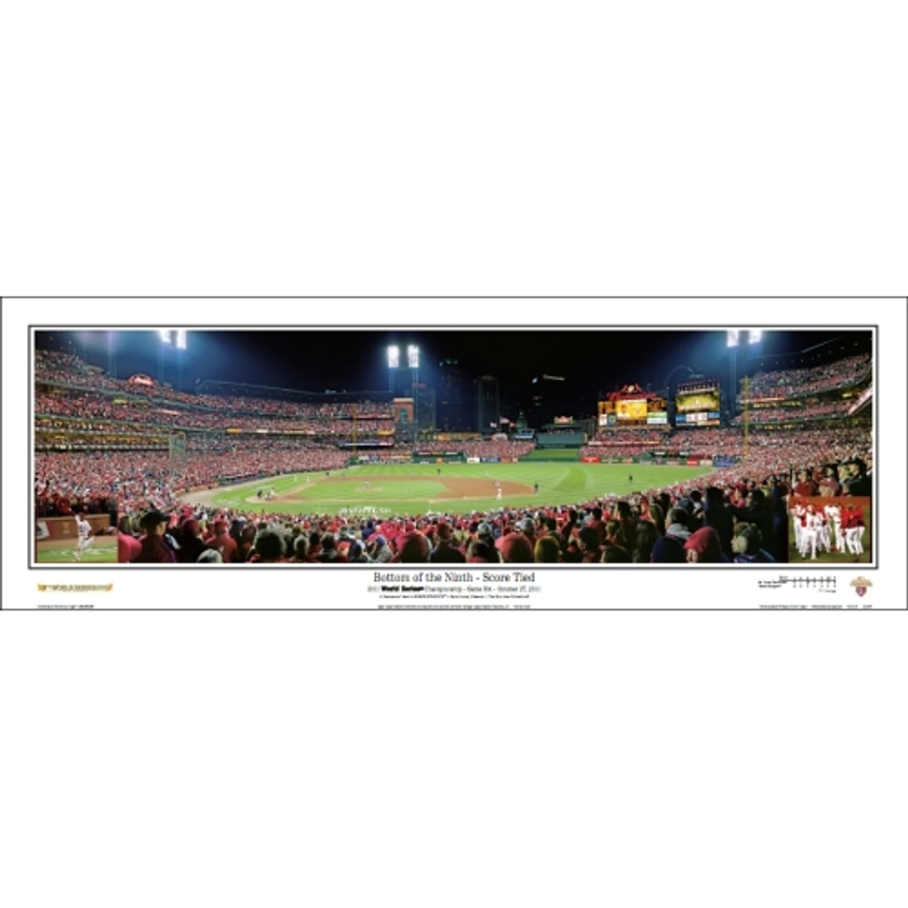 "2011 World Series" St. Louis Cardinals Panoramic Framed Poster