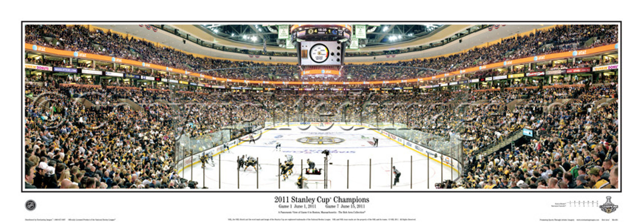 "2011 Stanley Cup Champions" Boston Bruins Panoramic Poster