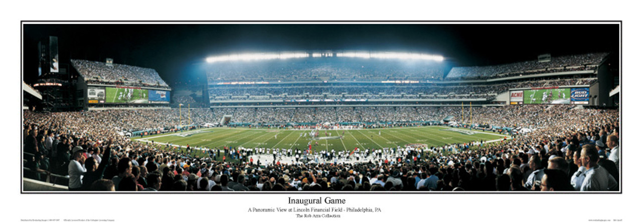 "Inaugural Game" Philadelphia Eagles Panoramic Poster