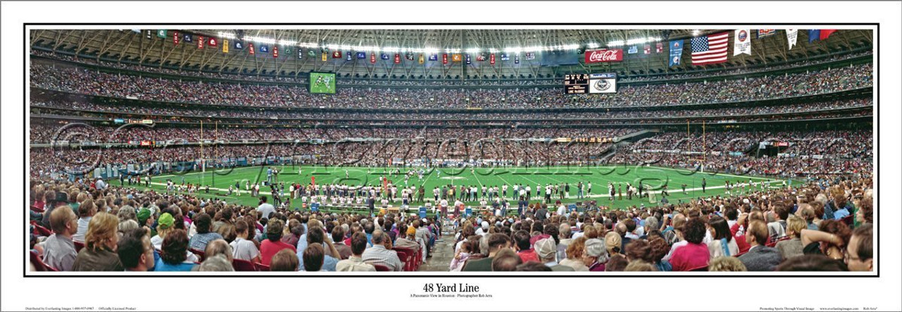 "48 Yard Line" Houston Oilers Panoramic Poster