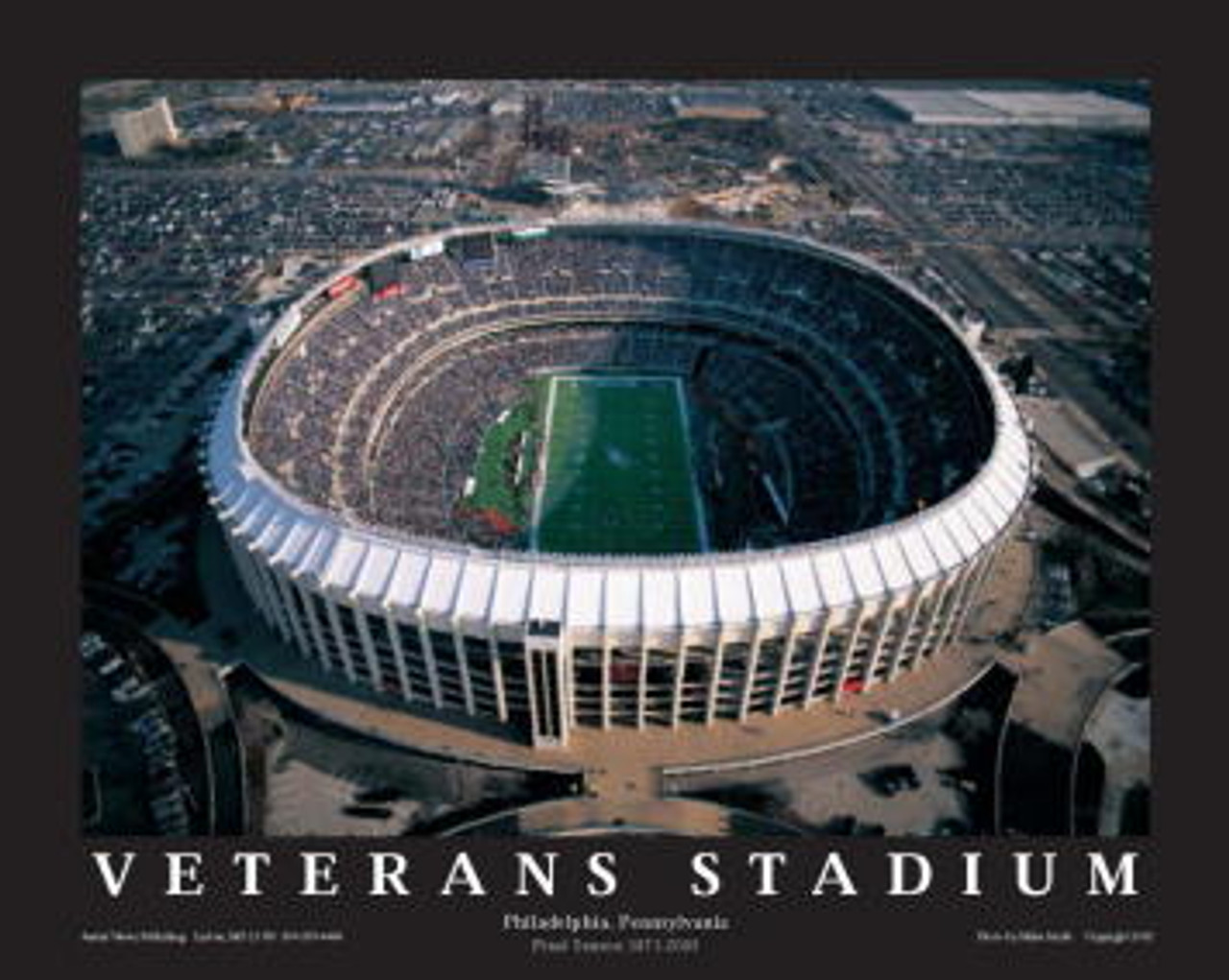 Veterans Stadium Aerial Poster