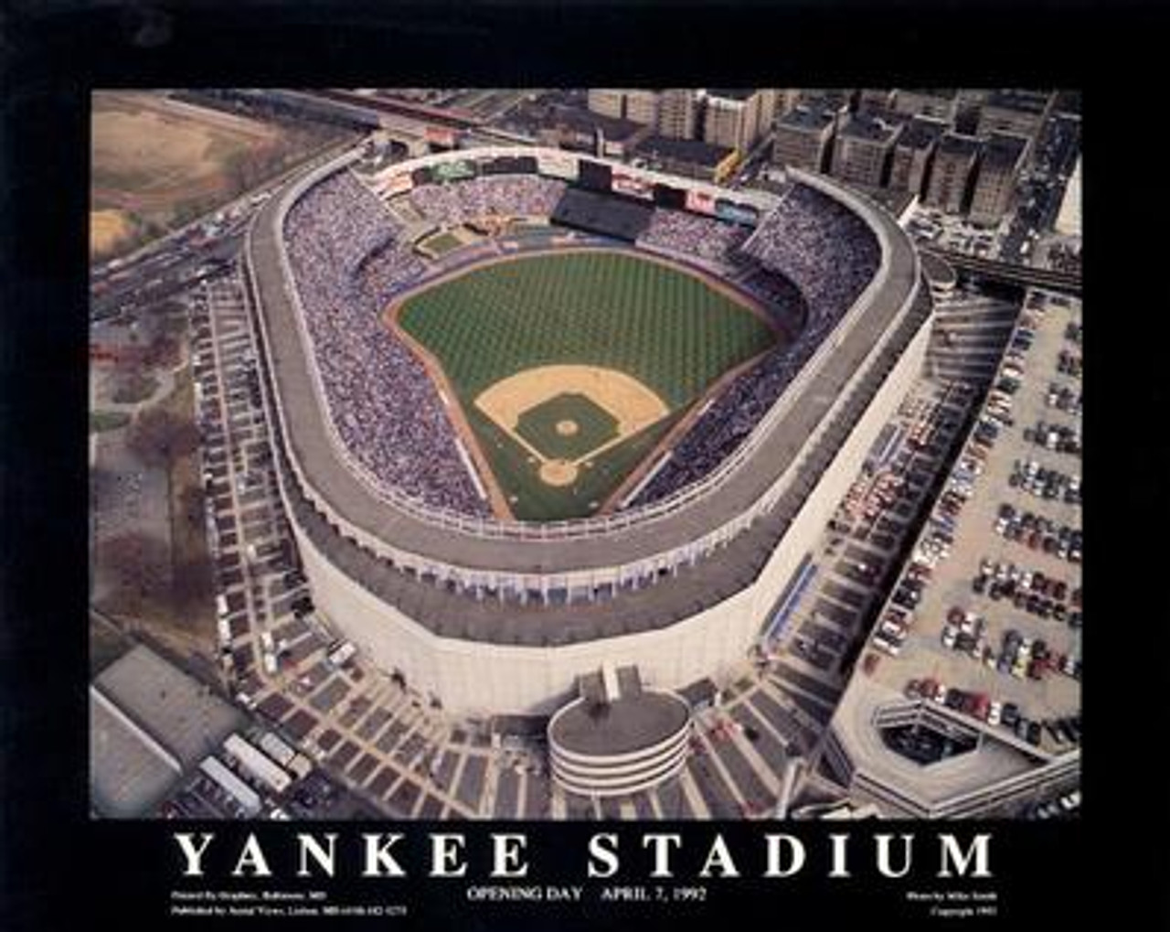 Old Yankee Stadium Aerial Poster - the Stadium Shoppe