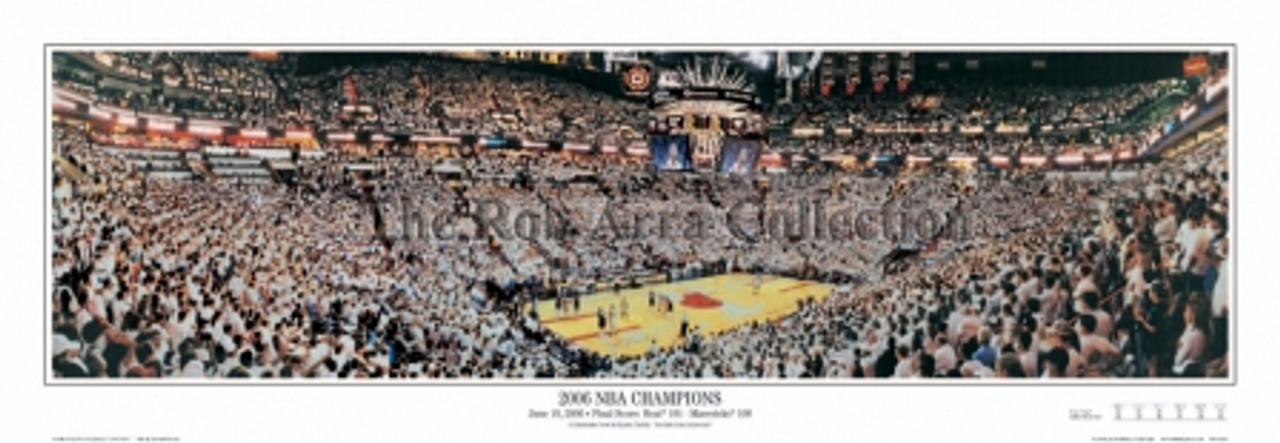"2006 NBA Champions" Miami Heat Panoramic Poster