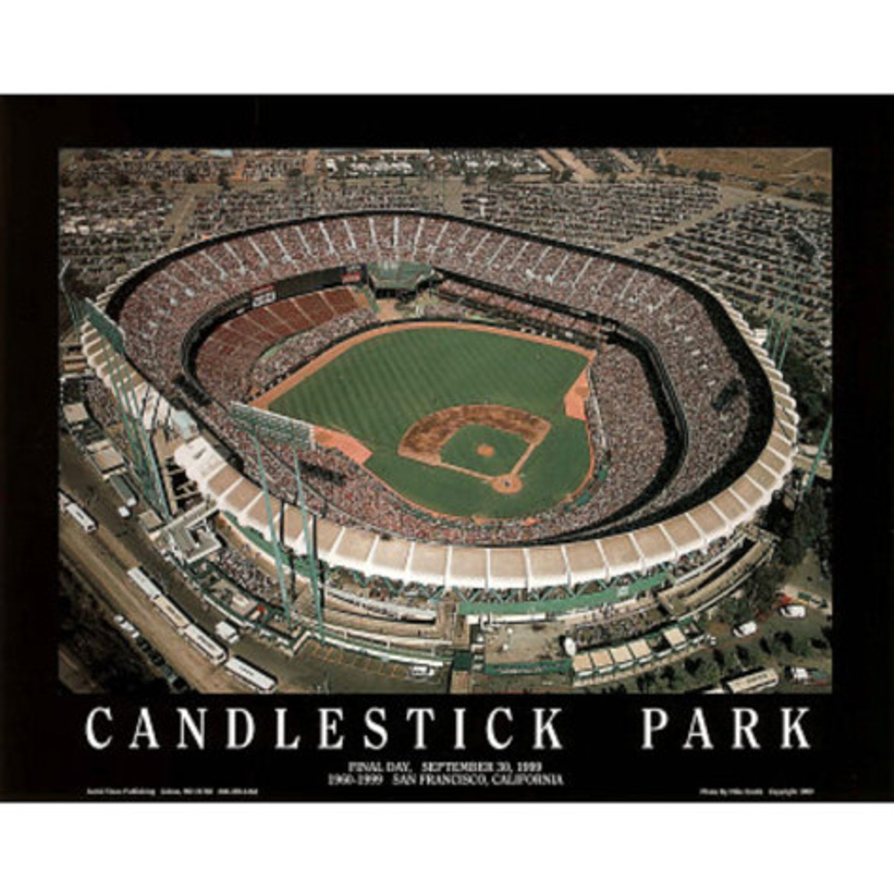 Candlestick Park Giants Aerial Poster