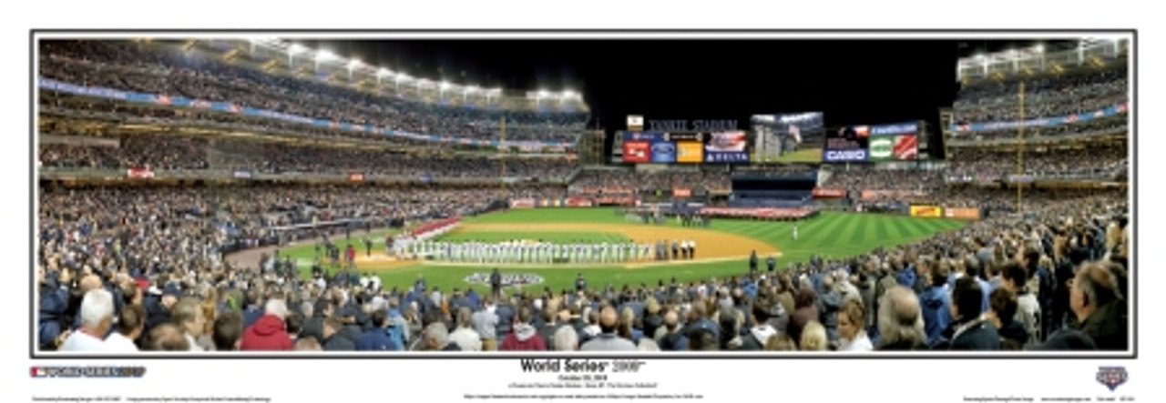 "2009 World Series" New York Yankees Panoramic Framed Poster