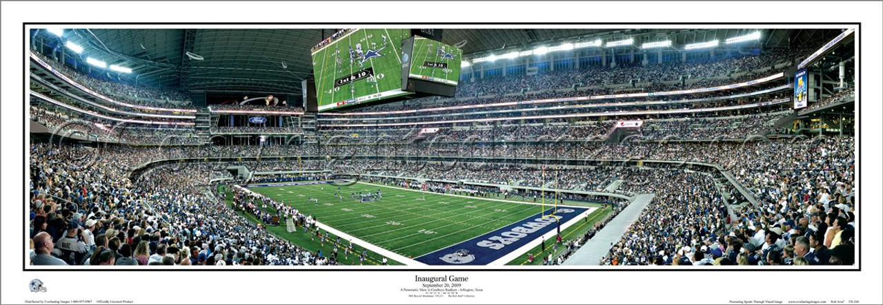 "Inaugural Game" AT&T Cowboys Stadium Panoramic Poster
