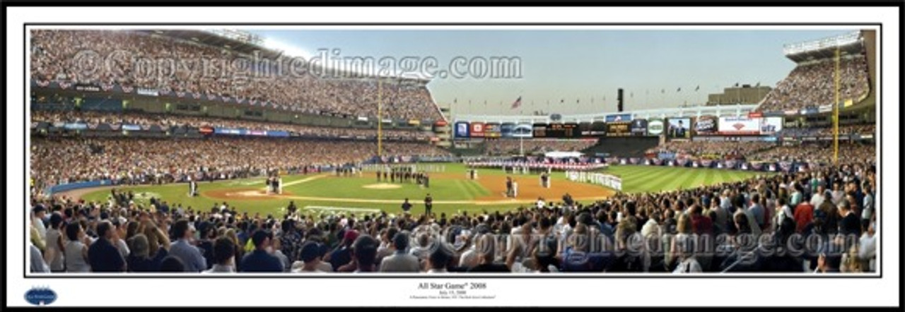 "2008 All-Star Game" Yankee Stadium Panoramic Framed Poster