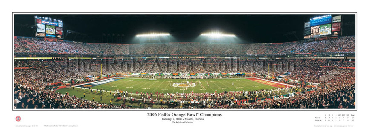 "2006 FedEx Orange Bowl" Penn State Beavers Panoramic Poster