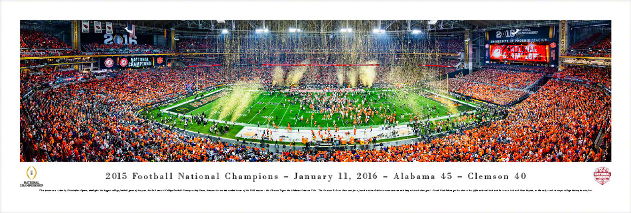 "2016 College Football Championship Game" Panorama Poster