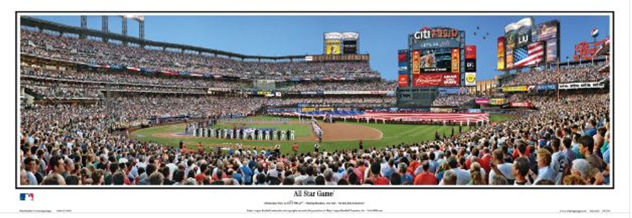 "2013 MLB All-Star Game" Citi Field Panoramic Framed Poster