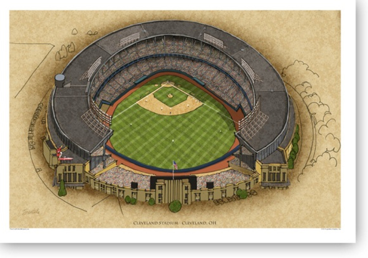 Cleveland Municipal Stadium - Cleveland Indians Print