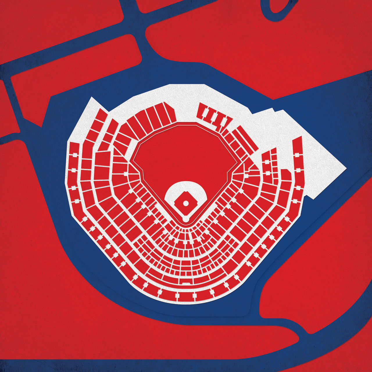 Atlanta Braves Ballparks Print - the Stadium Shoppe