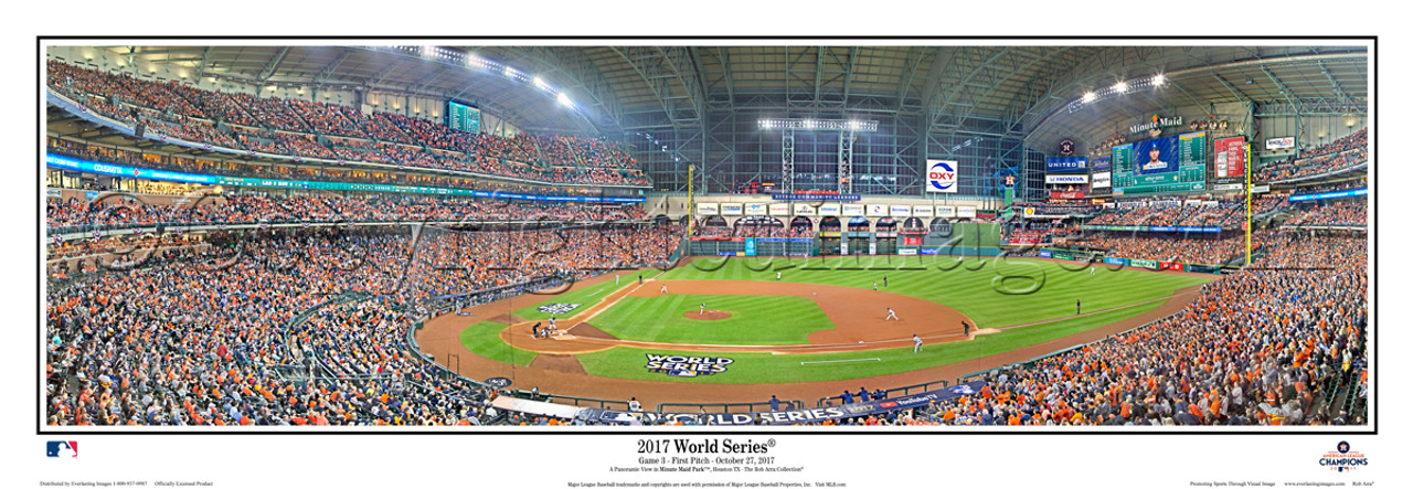 "2017 World Series" Houston Astros at Minute Maid Park Panoramic Framed Poster