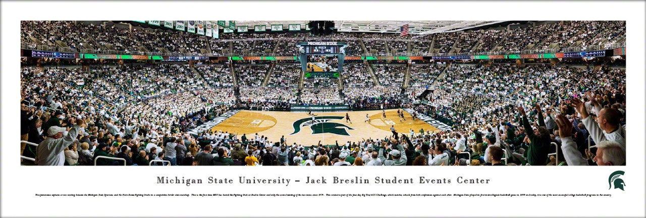 Michigan State vs Notre Dame at the Breslin Student Events Center Panoramic Poster