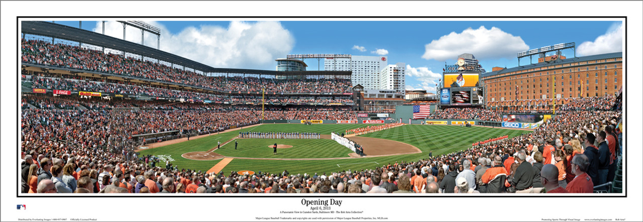 Baltimore Orioles "Opening Day" Camden Yards Panoramic Framed Poster