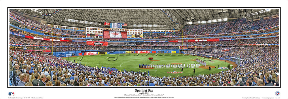 Toronto Blue Jays Opening Day Rogers Centre Panoramic Framed