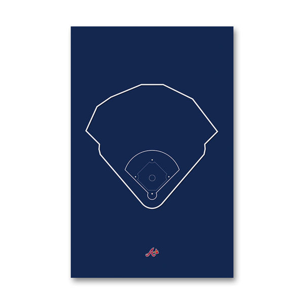 SunTrust Park Outline - Atlanta Braves Art Poster