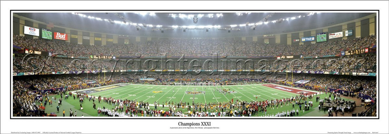 'Super Bowl XXXI' Green Bay Packers Panoramic Poster