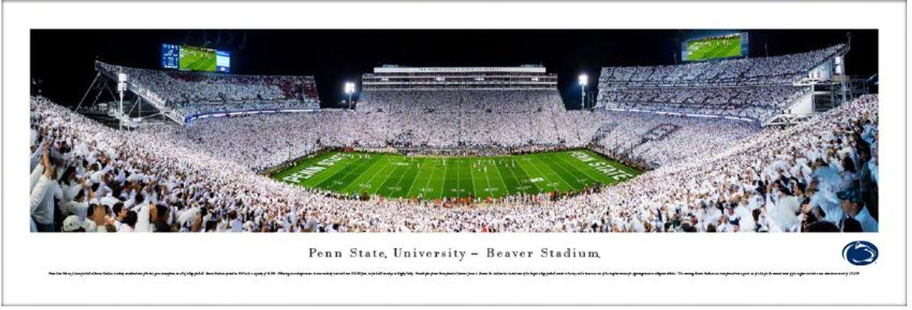 Penn State Nittany Lions White Out At Beaver Stadium Panoramic