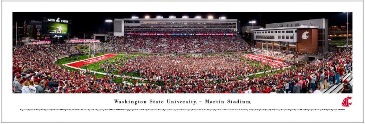 Washington State Cougars vs Oregon Ducks at Martin Stadium Panoramic Poster