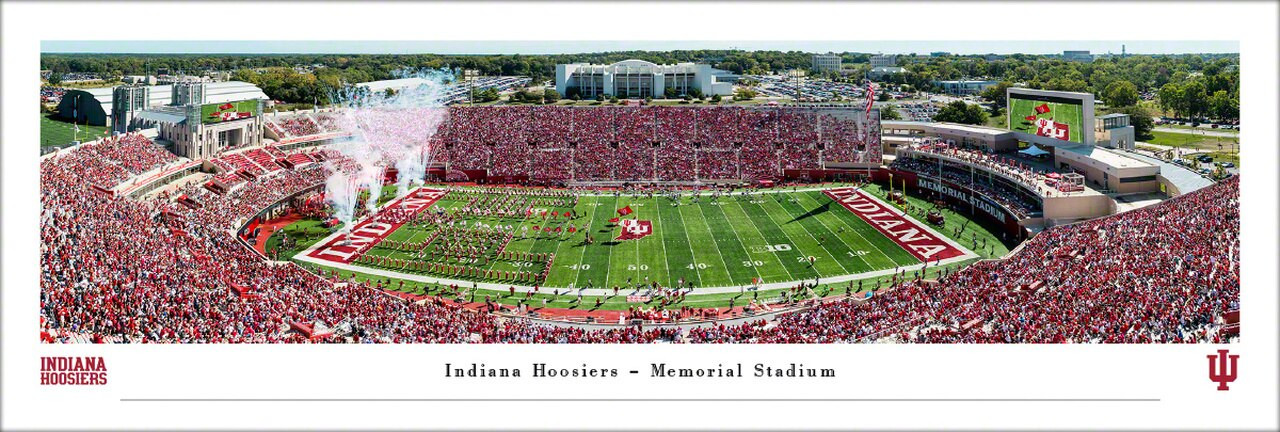 Indiana Hoosiers at Memorial Stadium Panoramic Poster