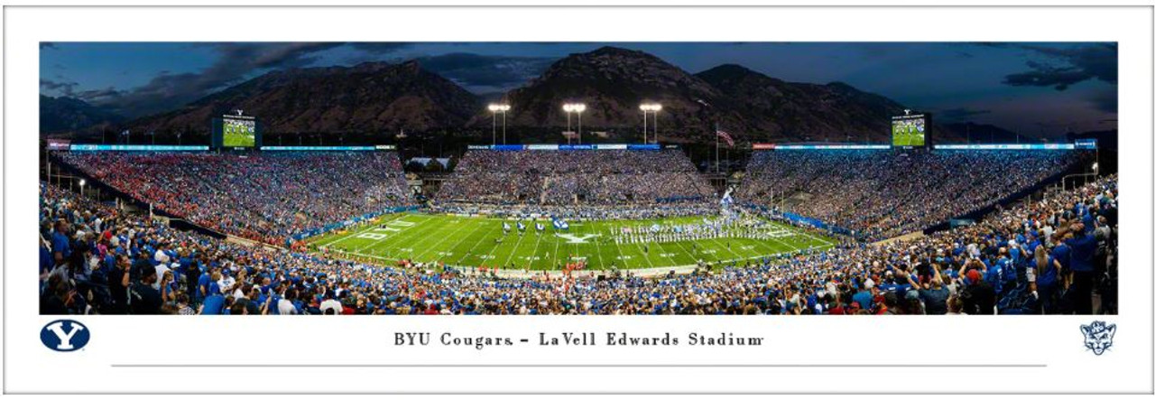 Brigham Young Cougars at LaVell Edwards Stadium Panoramic Poster