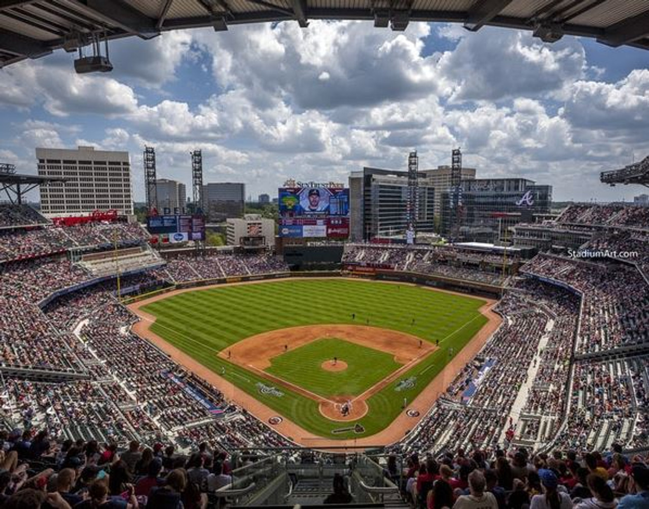 Fan Creations Atlanta Braves On Wood Print & Reviews