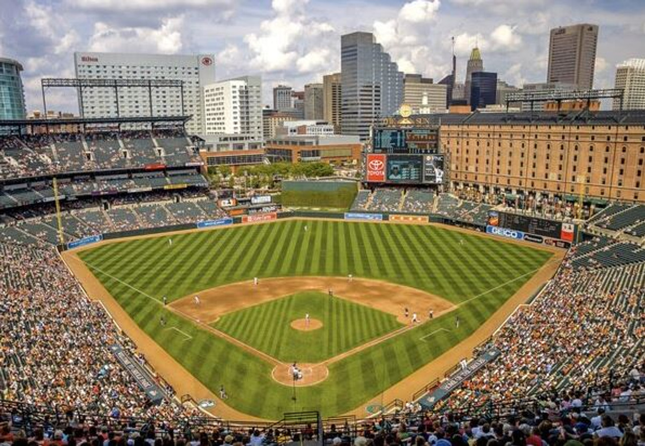 Oriole Park at Camden Yards Stadium Poster, Baltimore Orioles Baseball Wall  Art