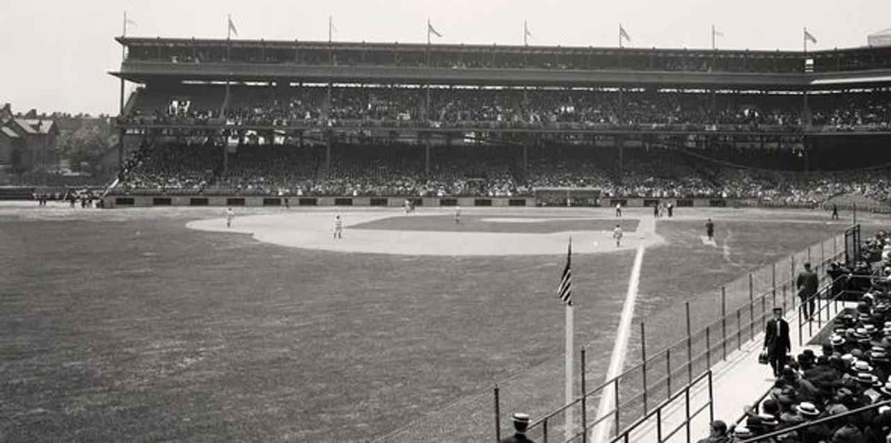  11x14 Comiskey Park Wall Art: Chicago Artwork for