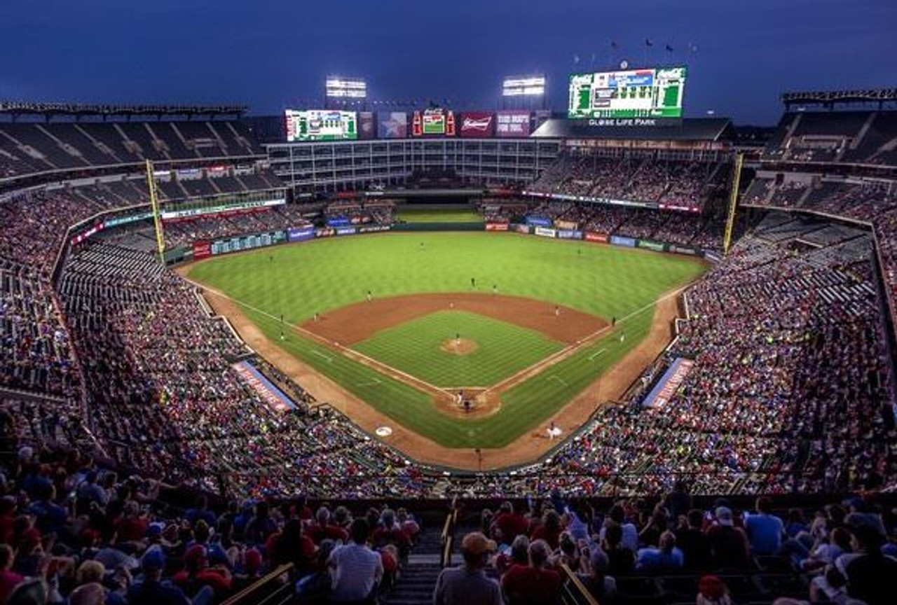 Arlington Stadium - Texas Rangers Print - the Stadium Shoppe