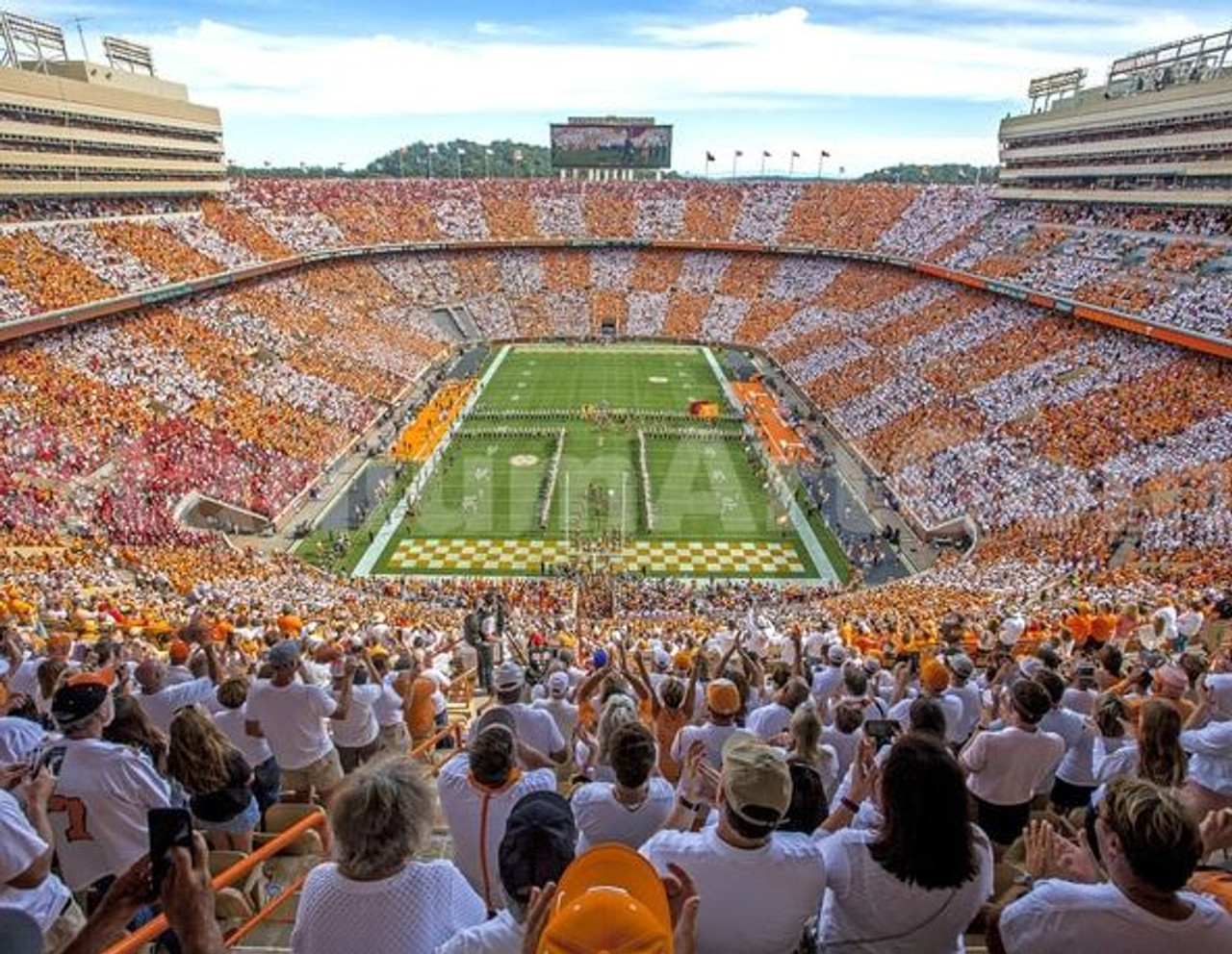 Tennessee Volunteers at Neyland Stadium Endzone Print