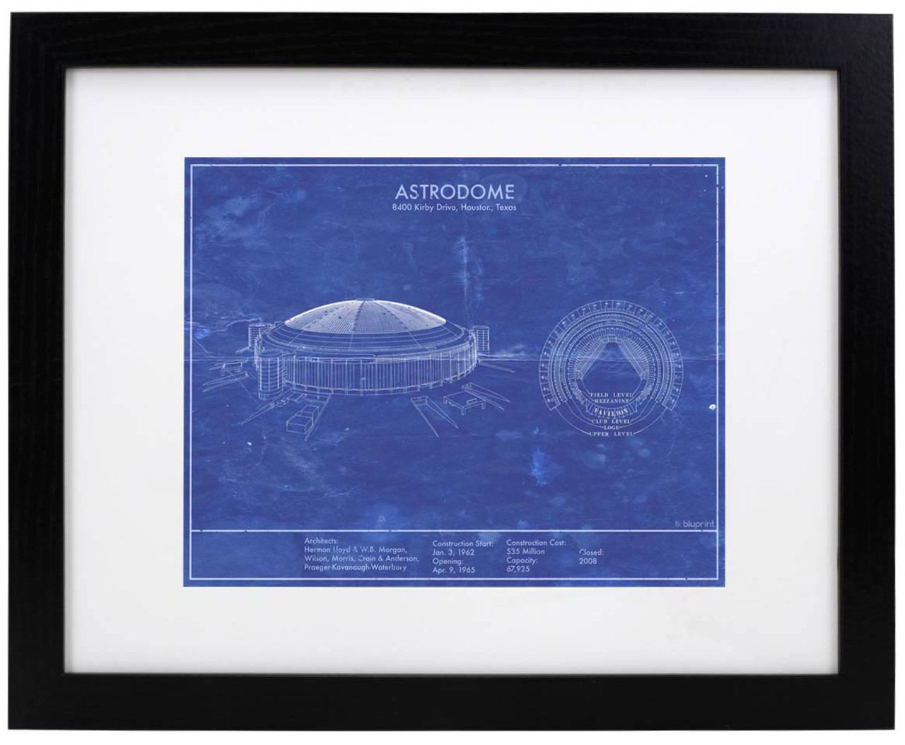 Astrodome - Houston Astros Architecture Poster