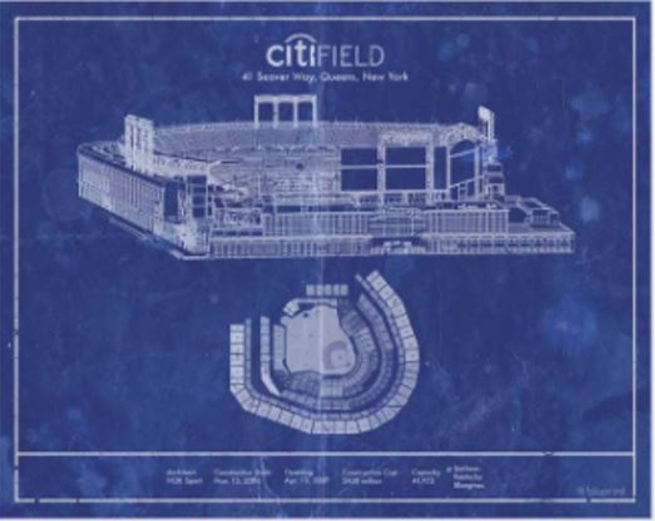 Citi Field - New York Mets Architecture Poster