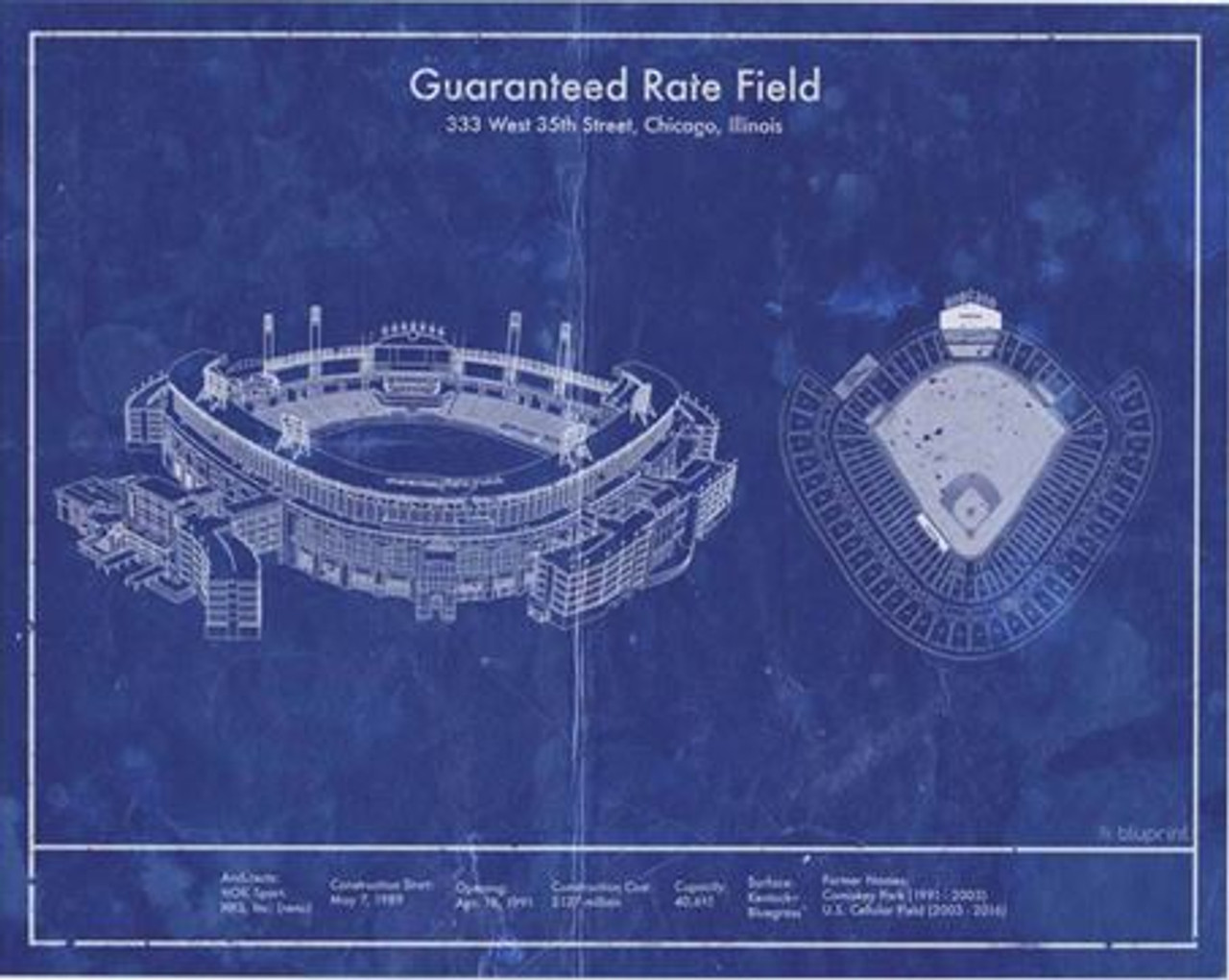 Guaranteed Rate Field - Chicago White Sox Architecture Poster