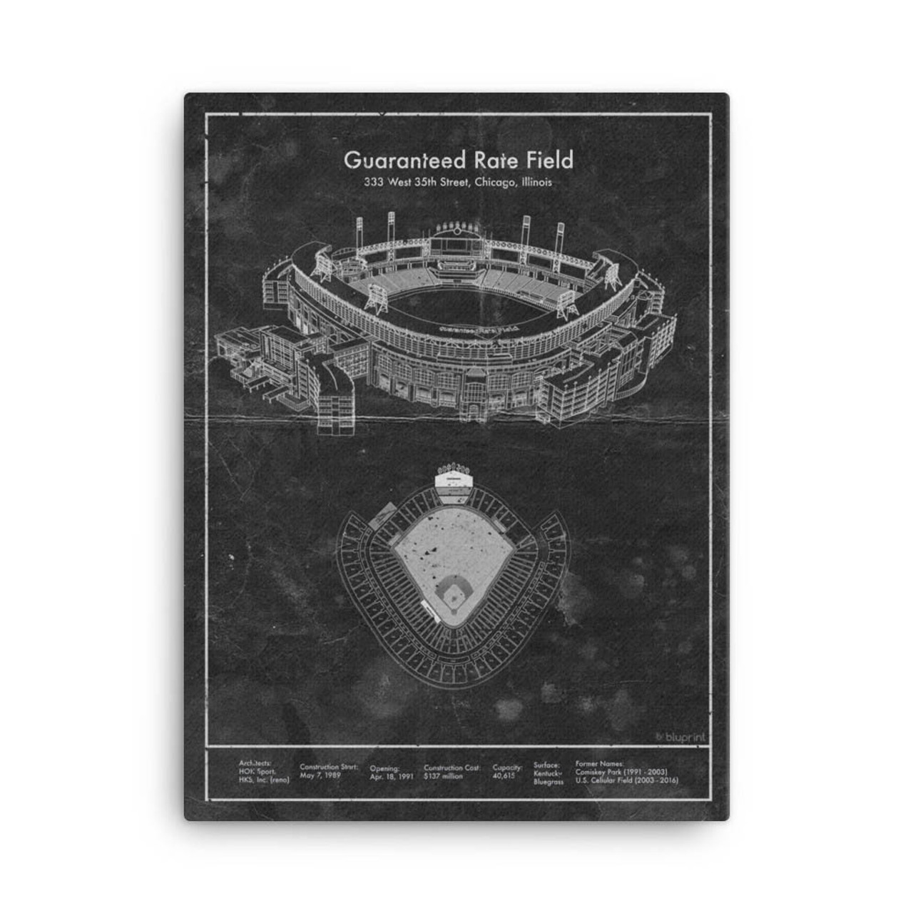 Guaranteed Rate Field - Chicago White Sox Architecture Poster